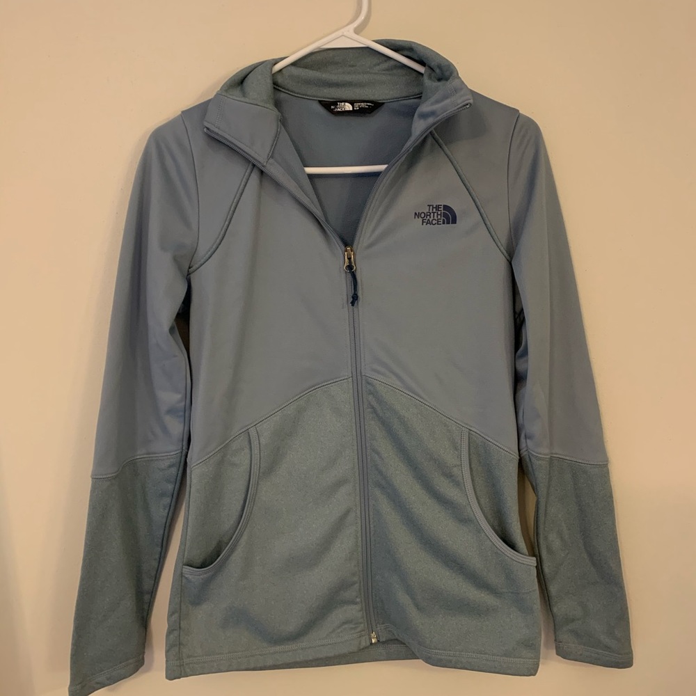 North Face light blue jacket